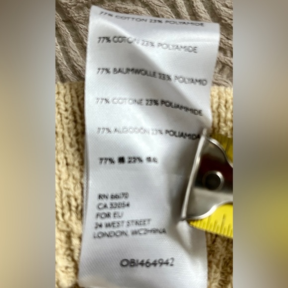 Free People Beach NOWT Poppy sweater mini dress in yellow only size medium - Picture 12 of 14